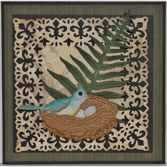 Wykrojnik - Cheery Lynn - Bird Nest and Eggs B669 gniazdo jajko