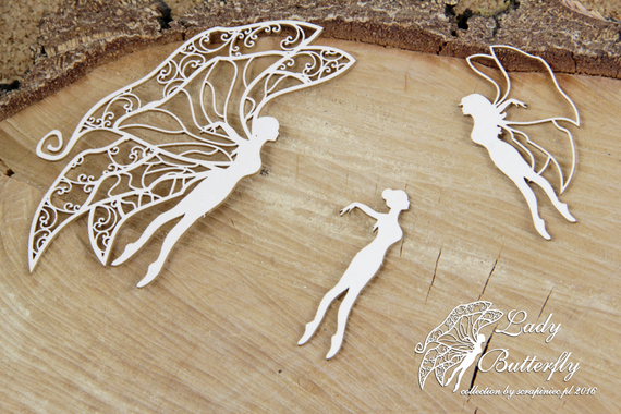 Tekturka Lady butterfly - fly - latać SC