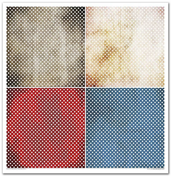 Zestaw papierów do scrapbookingu 30x30 - Wonderful Christmas Time