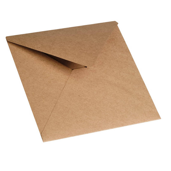 Koperta do kartki kraft 15x15 - Rzeczy z papieru