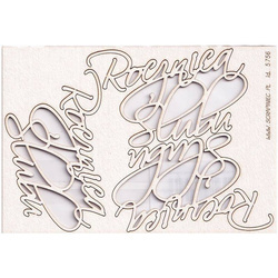 Tekturka Rocznica Ślubu - zestaw 3 napisów (na ściankę boxa eksplodującego) - Scrapiniec