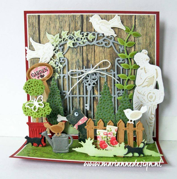 Wykrojnik - Marianne Design - Garden Statue CR1301 rzeźba