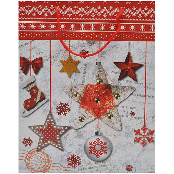 Torebka na prezent z gwiazdkami