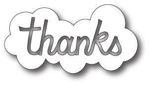 Wykrojnik - Memory Box - Thanks Cloud 98875 chmurka napis Thanks