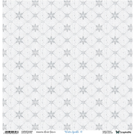 Papier do scrapbookingu 30x30 - ScrapAndMe - Winter Sparkle 09/10