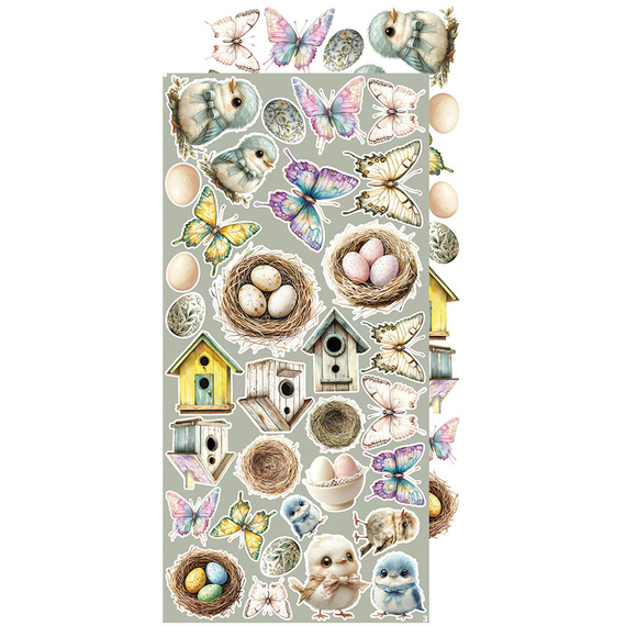 Zestaw dodatków do scrapbookingu - Craft o'clock - Spring in Love - mix 01