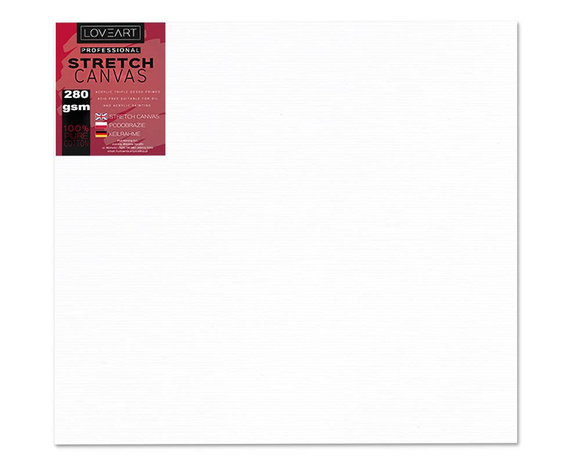 Podobrazie malarskie LOVEART 30x30 cm - płótno bawełniane 280g/m²
