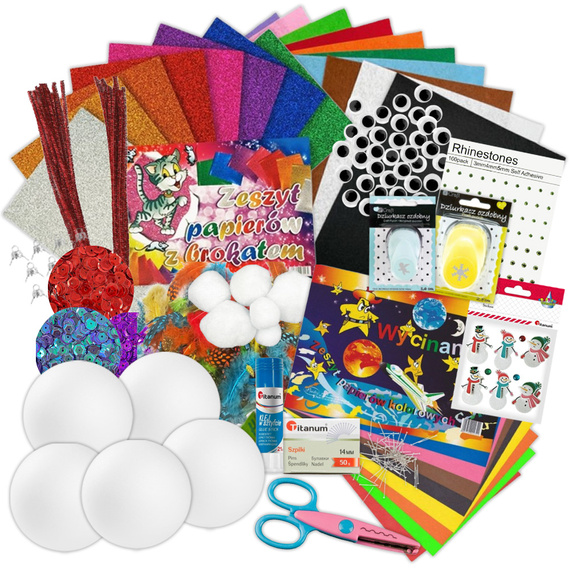 Zestaw kreatywny dla dzieci - miks świąteczny