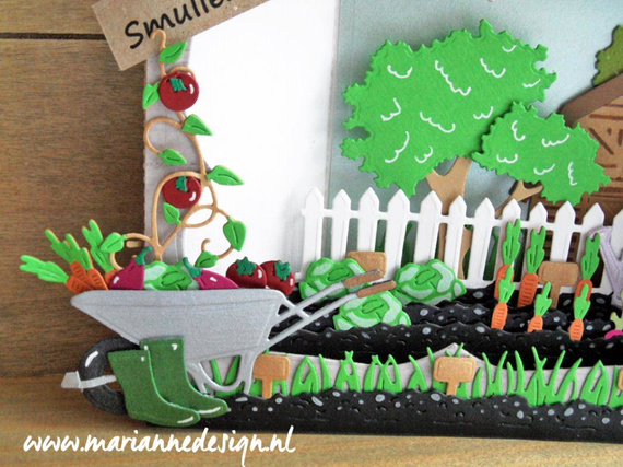 Wykrojnik - Marianne Design - Garden soil - ziemia, ogród, grządki