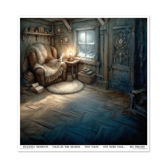 Zestaw papierów do scrapbookingu 30x30 - Mouse World - Interior - Itd Collection