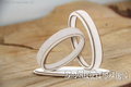 Tekturka - Love in 3D - wedding rings 3D - Obrączki na podstawce do boxa - Scrapiniec