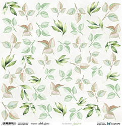 Papier do scrapbookingu 30x30 - ScrapAndMe - Leaves 10 - arkusz do wycinania