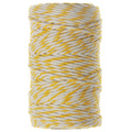 Sznurek bawełniany biało-żółty 2mm 50m