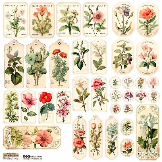 Naklejki - ScrapLove - Vintage Tag 6