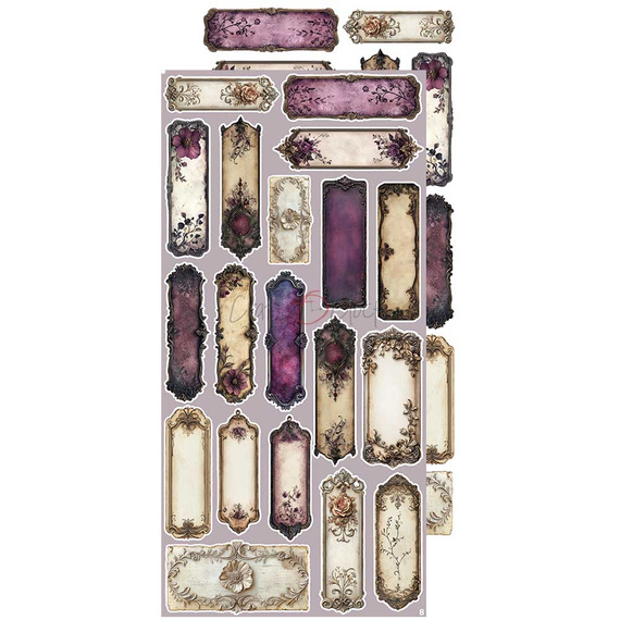 Zestaw dodatków do scrapbookingu - Craft o'clock - Plum & Caramel - MIX