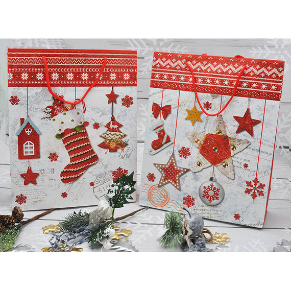 Torebka na prezent z gwiazdkami