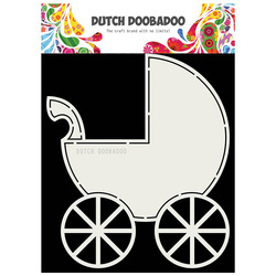 Szablon do odrysowania i wycinania Dutch Doobadoo - Buggy - Wózek