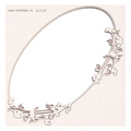 Tekturka - Boho Love - oval DL frame - owalna ramka DL