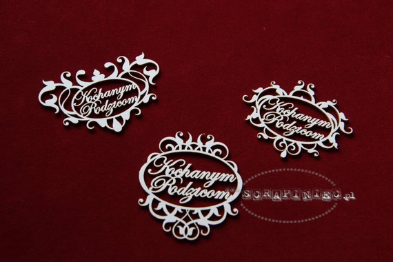 Tekturka - Ramki ozdobne barokowe - Kochanym Rodzicom - Scrapiniec