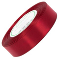 Wstążka satynowa ciemna czerwona 25mm - 32mb