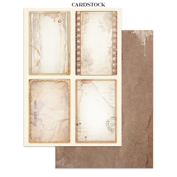 Zestaw papierów, naklejek i elementów Junk Journal - Quiet Days - Stamperia