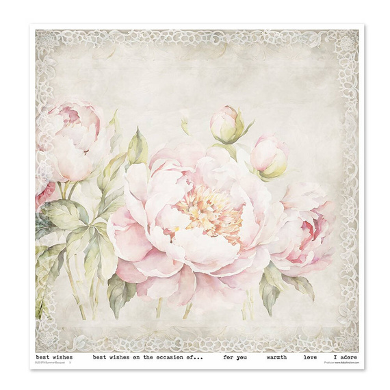 Zestaw papierów do scrapbookingu 30x30 - Summer Bouquet - Itd Collection