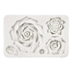 Foremka silikonowa - Pentart - Różyczki