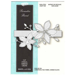 Wykrojnik - Memory Box - Poinsettia Band - border / pas z poinsecjami