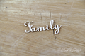 Tekturka napis - Family - 2szt - Scrapiniec