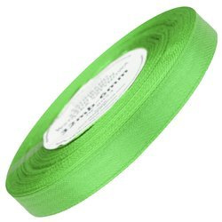 Wstążka satynowa zielona 12mm - 32mb