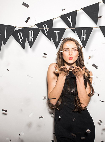 Banery trójkąty do pisania kredą - 12szt