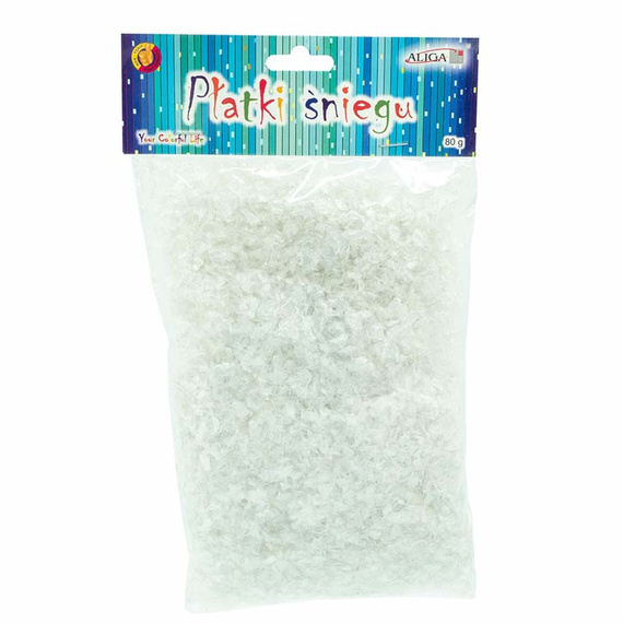 Efekt szronu, płatki śniegu Srebrne 80g - Aliga