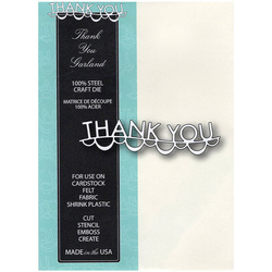 Wykrojnik - Memory Box - Thank You Garland - girland Thank You