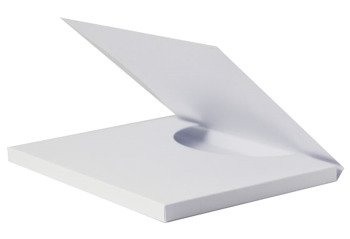 Czekoladownik wielkość Merci biały 16,5x20x1,3 - Rzeczy z papieru