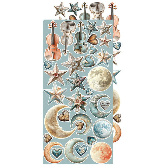 Zestaw dodatków do scrapbookingu - Craft o'clock - Sprites of Harmony - MIX