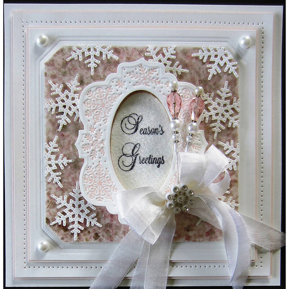 Wykrojnik - Creative Expressions - Deboss Snowflake CED3023 - ramka snieżynka