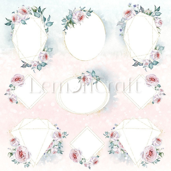 Papier do scrapbookingu 30x30 - Lemoncraft - Blush 03
