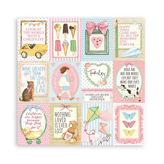 Papierdo scrapbookingu 30x30 - Stamperia - Daydream małe karty