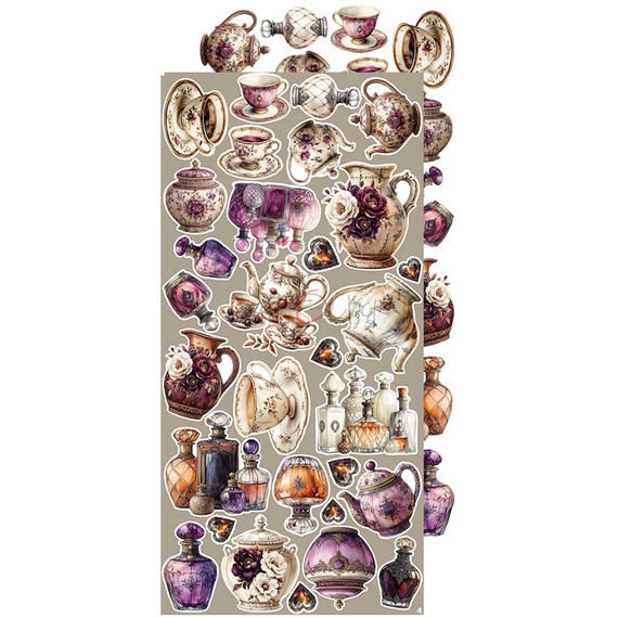 Zestaw dodatków do scrapbookingu - Craft o'clock - Plum & Caramel - MIX