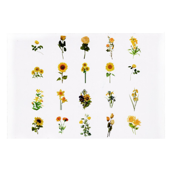 Naklejki foliowe - Słoneczniki 40szt