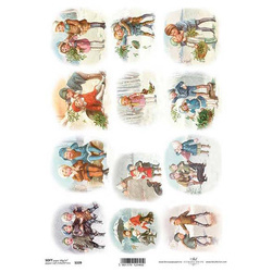 Papier decoupage A4 SOFT ITD-S339 / zima, dzieci