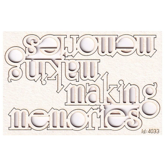 Tekturka napis - Making Memories - 2szt Scrapiniec