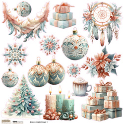 Naklejki papierowe - ScrapLove - Boho Christmas 1
