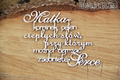 Tekturka - Matka - kominek ciepłych słów napis 6x8cm - Scrapiniec