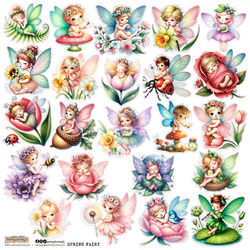 Naklejki papierowe - ScrapLove - Spring Fairy 1 wróżki