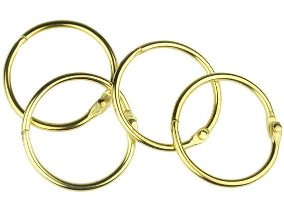 Kółko do spinania albumów 38 mm złote 1 szt.