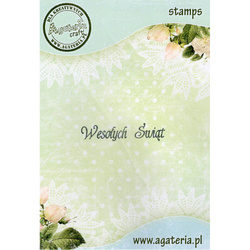 Stempel polimerowy - Wesołych Świąt 10 - Agateria