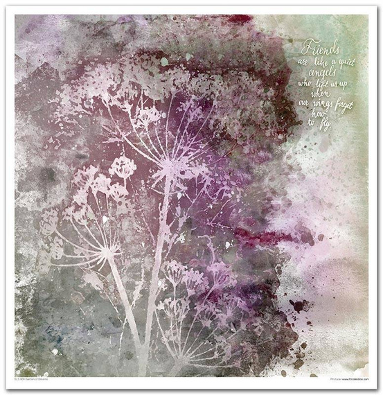 Zestaw papierów do scrapbookingu 30x30 - Garden of Dreams kwiaty
