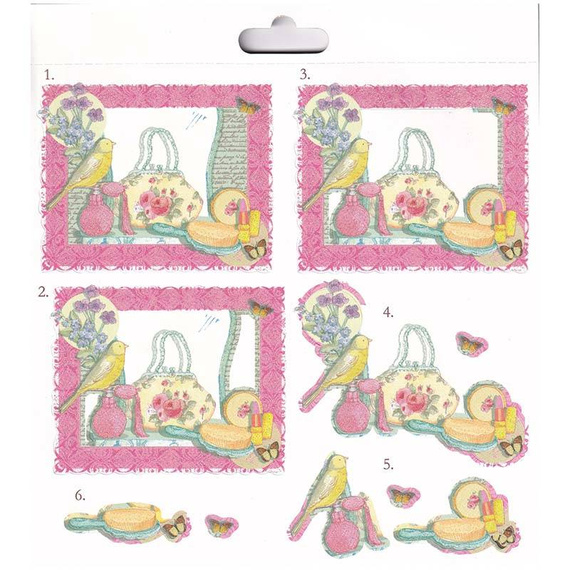 Zestaw papierów z elementami 3D do scrapbookingu 20x20 - Dovecraft - Couture Du Jour