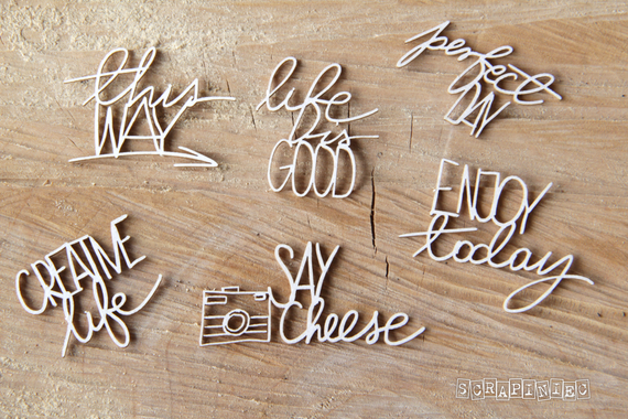 Tekturka Preserve memories - inscriptions/napisy - Scrapiniec